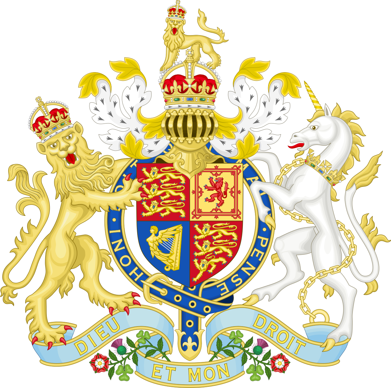 Coat of arms of the United Kingdom (1901–1952).svg
