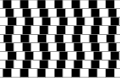 Café wall illusion: the parallel horizontal lines in this image appear sloped.