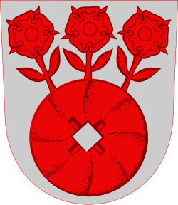 A millstone in the arms of Askola, Finland