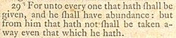 Cropped scan of passage from King James Bible