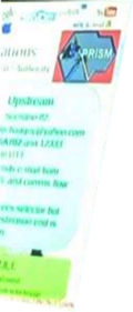 Slide fragment mentioning "upstream collection", FAA702, EO 12333, and references yahoo.com explicitly in the text