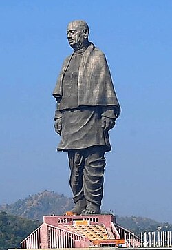 Statue of Unity, as dedicated on 31 October 2018