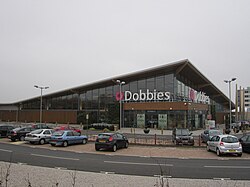Picture of the outside of a Dobbies Garden Centre