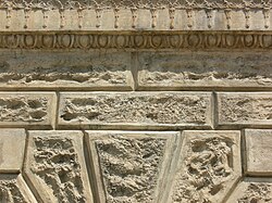 "V" joints and roughened faces within a flat margin, Giulio Romano for his house in Mantua