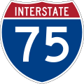 Interstate 75 marker