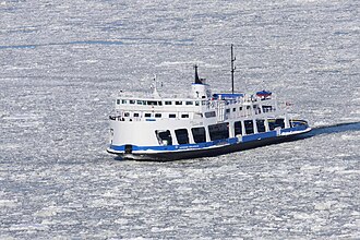 Frozen Saint Lawrence River