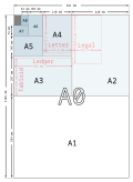 ISO A-series paper sizes, used in most countries of the world