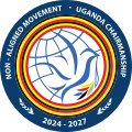 Logo of the Non-Aligned Movement during the 2024–2027 Uganda chairmanship of Non-Aligned Movement