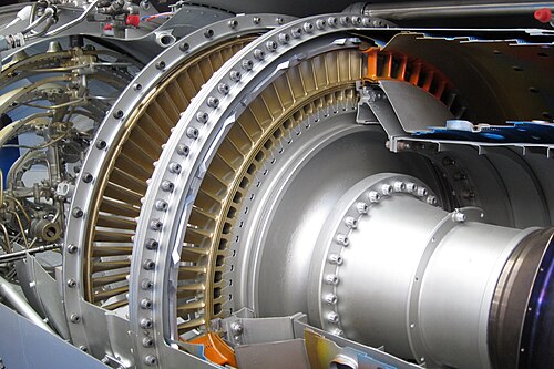 Adour labyrinth seal with 3 fins on the blade platforms and a honeycomb shroud is a type of rim seal to prevent hot gas ingestion at the turbine disc rim.[144]