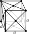 Face-centered cubic crystal structure for krypton