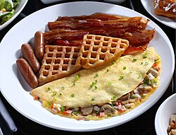 The Denver omelette(Western omelette) platter.