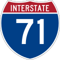 Interstate 71 marker