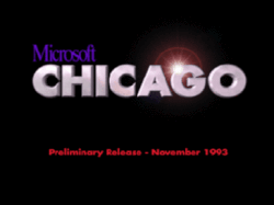 The Windows Chicago Build 73 boot screen.