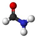 Ball and stick model of formamide