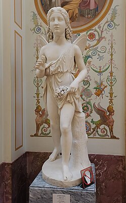 Statue of Zephyrus in the Hermitage Museum, Russia.