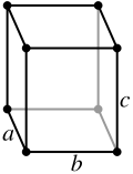 Orthorhombic, simple