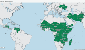 FEWS NET coverage map (2026)