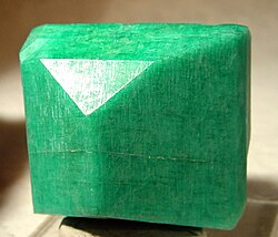 Deep lustrous crystal of amazonite, from Take 5 Claim, Crystal Peak, Teller County, Colorado. Size: 4.4 cm × 4.0 cm × 3.5 cm (1.7 in × 1.6 in × 1.4 in).