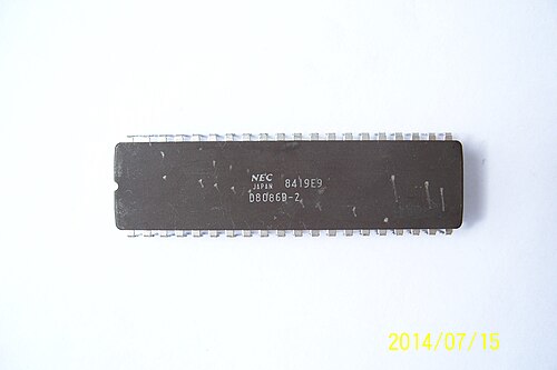 NEC μPD8086D-2 (8 MHz) from the year 1984, week 19 JAPAN (clone of Intel D8086-2)