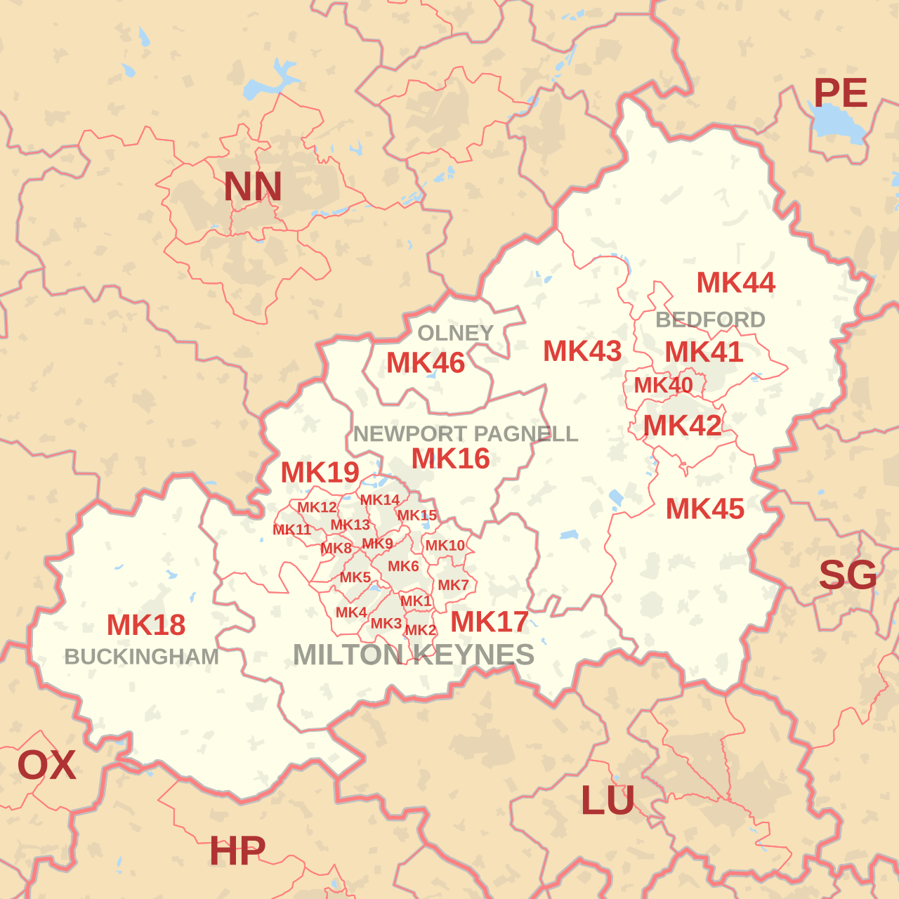 MK postcode area map.svg