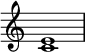{
\override Score.TimeSignature
#'stencil = ##f
\relative c' {
\time 4/4
\set Score.tempoHideNote = ##t \tempo 1 = 20
<c e>1
}
}