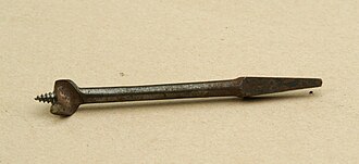 A 19 mm (3/4 inch) center bit, made sometime before 1950