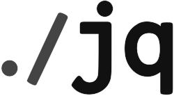 The characters "./jq" in black, monospace font