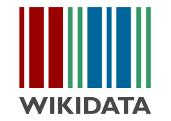 Logo of Wikidata, a bar code with red, green, and blue stripes